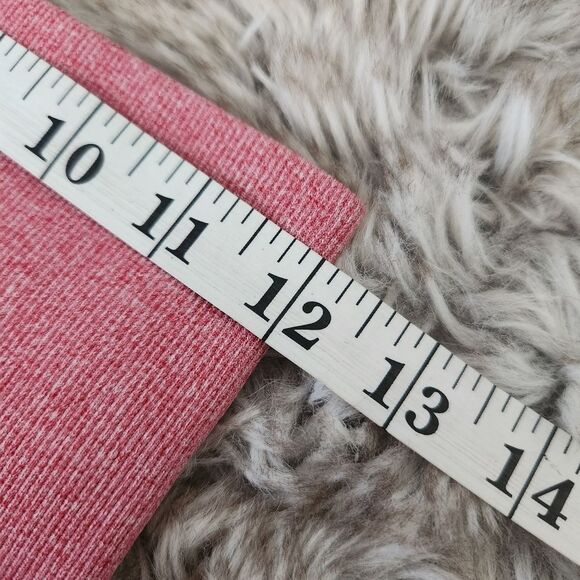 High Rise Ankle Length Pink Athletic Leggings Tummy Control Waist Size Medium - Picture 5 of 7